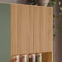 Ver imagem 6 de Cozinha Compacta Tropical 7 Portas 2 Gavetas Ripado 3d Freijó/verde - Nicioli