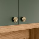 Ver imagem 7 de Cozinha Compacta Tropical 7 Portas 2 Gavetas Ripado 3d Freijó/verde - Nicioli