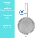 Ver imagem 4 de Peneira Aço Inox Prime 14cm - Tuut