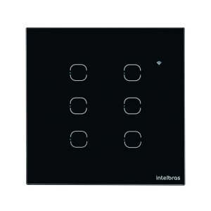 Interruptor Smart Wi-fi Touch 6 Teclas Preto Ews 1006