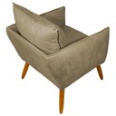 Ver imagem 4 de Kit 2 Poltronas Decorativas Ada Pé Palito Luxo Para Sala De Estar Suede