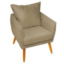 Ver imagem 3 de Kit 2 Poltronas Decorativas Ada Pé Palito Luxo Para Sala De Estar Suede