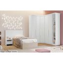 Ver imagem 4 de Modulado de Quarto 2 Portas C/ Nicho Linea/rizon Neve - Novo Horizonte