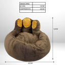 Ver imagem 5 de Cama de Pelúcia para Pets Desenho Pata 12x43cm Marrom