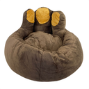 Ver imagem 1 de Cama de Pelúcia para Pets Desenho Pata 12x43cm Marrom