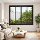 Ver imagem 4 de Vitrô 4 Folhas de Correr Aluminio Preto 1,20x1,20 Linha 18 Modular