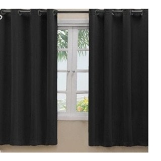 Cortina Blackout Prime Preto 2,60m X 2,30m Tecido Corta Luz para Janela Sala Quarto Parede Cozinha