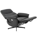 Ver imagem 3 de Poltrona Reclinável Massageadora Base Giratória Magnet R01 Preto - Lyam Decor