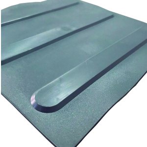 Piso Tátil PVC 25x25 Direcional Kit 10pcs:Cinza