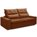 Ver imagem 5 de Sofá Retrátil Reclinável para Sala 3 Lugares 210cm Aires F04 Veludo Terracota - Lyam Decor
