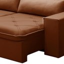 Ver imagem 7 de Sofá Retrátil Reclinável para Sala 3 Lugares 210cm Aires F04 Veludo Terracota - Lyam Decor