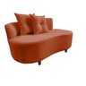 Namoradeira Sofá Feijão Suria Orgânica Veludo Terracota - 3