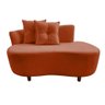 Namoradeira Sofá Feijão Suria Orgânica Veludo Terracota - 2
