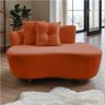 Namoradeira Sofá Feijão Suria Orgânica Veludo Terracota - 8