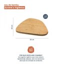 Ver imagem 2 de Tábua Irregular de Bambu Arredondada 36cm Oikos