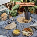 Ver imagem 5 de Tábua Irregular de Bambu Arredondada 36cm Oikos