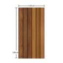 Ver imagem 2 de Placa Decorativa Flexível 3d Revestimento de Parede Madeira Ripado - 90x60 Cm