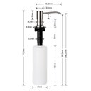 Ver imagem 3 de Dosador Detergente Sabão Líquido Inox Cromado Bancada Ds01Ab