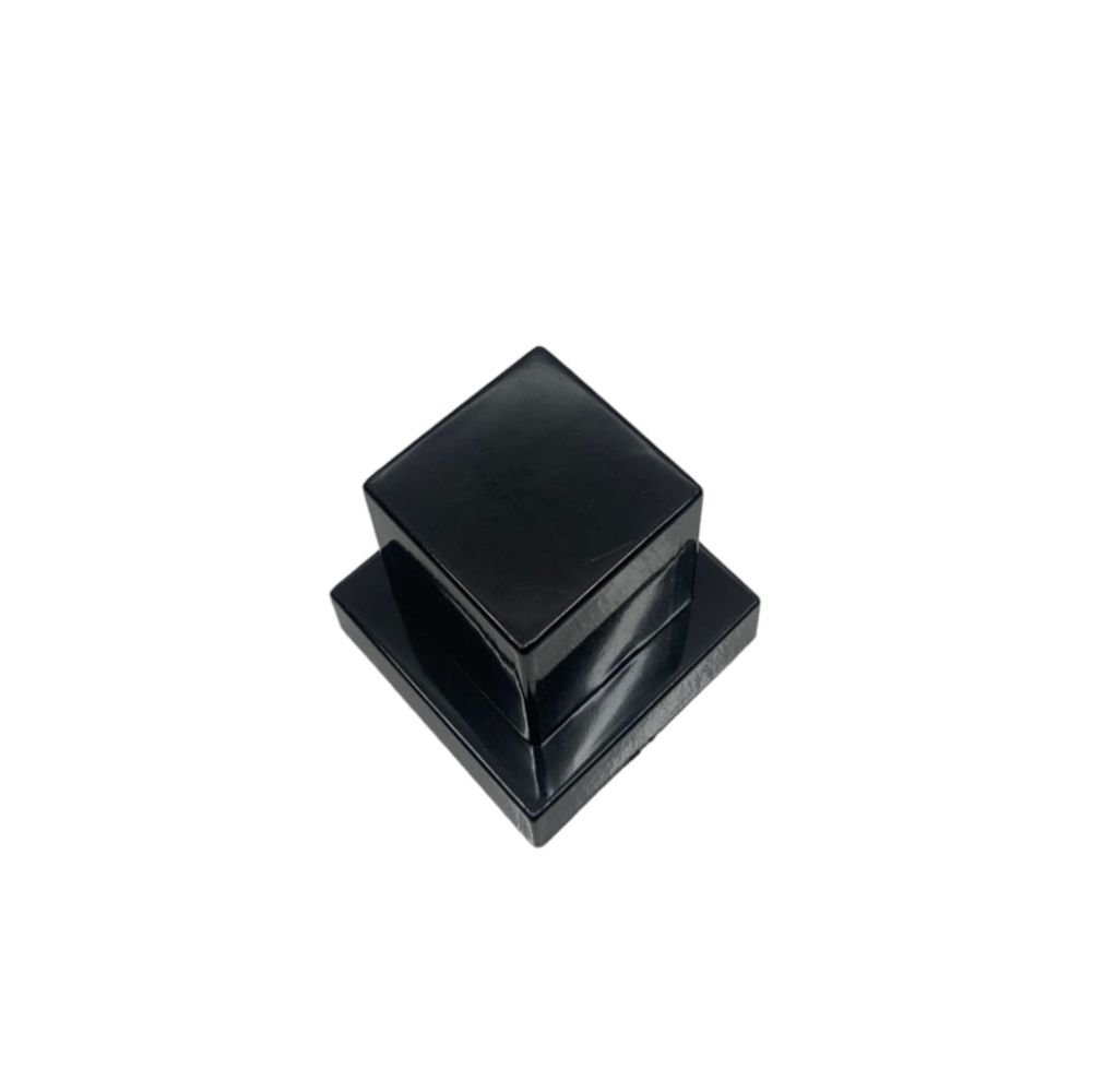 Acabamento para Registro Quadrado em ABS Preto:Preto - 5