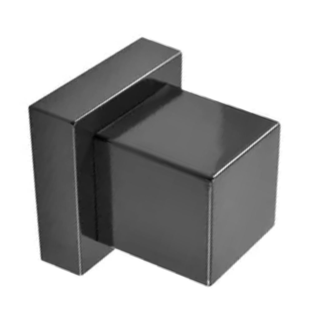 Acabamento para Registro Quadrado em ABS Preto:Preto - 4