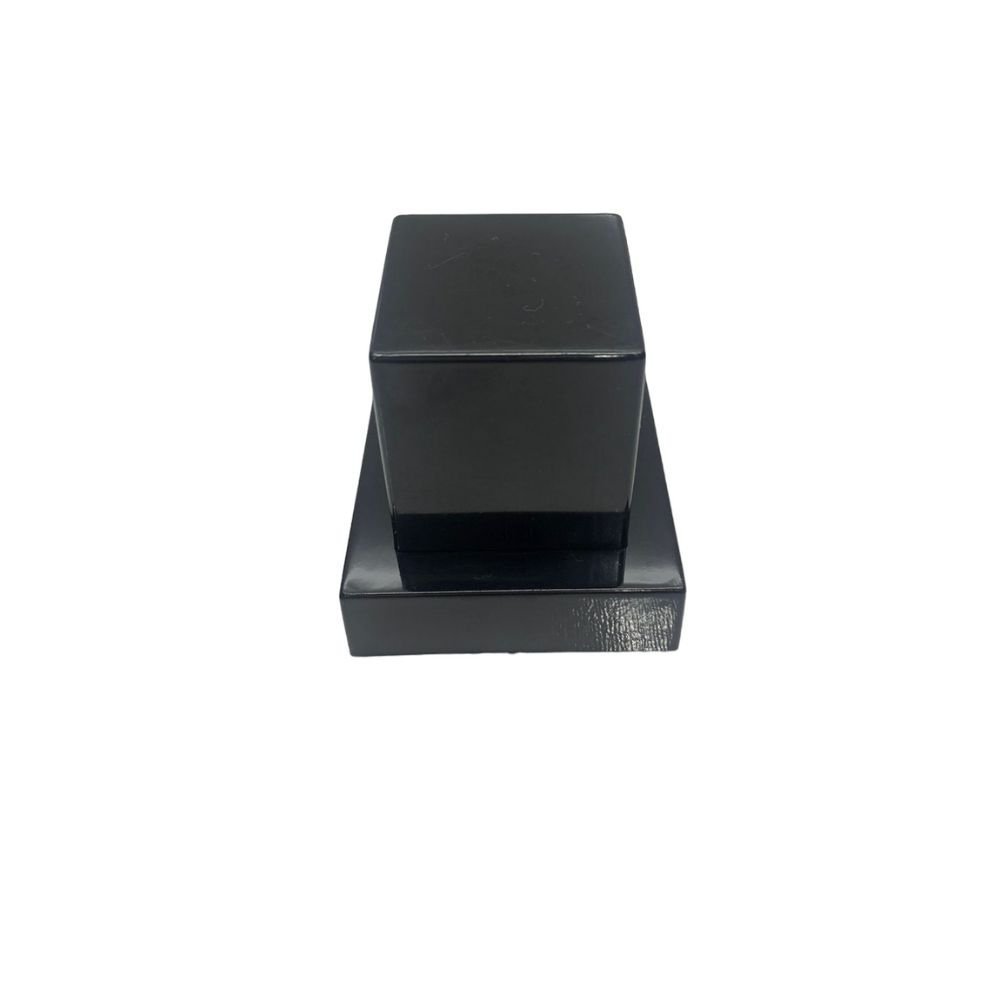 Acabamento para Registro Quadrado em ABS Preto:Preto - 3