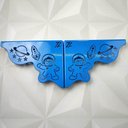 Ver imagem 4 de Mãos Francesas 20cm Reforçada Ornamentada Astronauta Azul Menino Aço