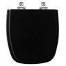 Assento Sanitário Soft Close Art Preto para Vaso Incepa - 1