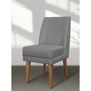 Ver imagem 2 de Kit 4 Cadeiras de Jantar Maria Linho Cinza Claro Linho Cinza Claro