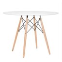 Ver imagem 1 de Mesa de Jantar Redonda Eames Eiffel 120cm Branca
