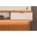 Ver imagem 3 de Home P- Tv até 75 Polegadas Hit 1900 Extensível 100% Mdf C- Led de 240 a 290cm Cedro-quartzo - Dj