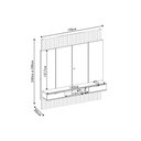 Ver imagem 2 de Home P- Tv até 75 Polegadas Hit 1900 Extensível 100% Mdf C- Led de 240 a 290cm Cedro-quartzo - Dj