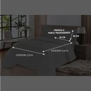 Ver imagem 4 de Edredom Conforto 5 Peças Casal Queen Dupla Face Cinza Casa Dona