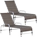 Ver imagem 1 de 2 Espreguiçadeiras Decorativa para Piscina Jardim Trama Original