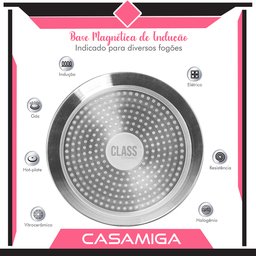 Caçarola Indução Cerâmica 3,7mm 20cm Class Antiaderente - 4