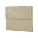 Ver imagem 2 de Cabeceira Estofada Americana Premium 140cm em Veludo Bege