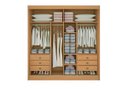 Ver imagem 2 de Guarda Roupa Titanium Ripado 2pts 100% Mdf D'doro Móveis- Cinamomo/off White
