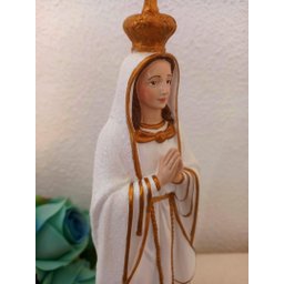 Imagem Nossa Senhora De Fátima 30cm Manto Em Glitter - 5