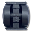 Ver mais imagens de Kit C/ 4 Un Rodízio Plástico Rodinha Giratório Placa Base Aço Roda 25mm 1" Altura 45mm
