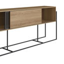Ver imagem 7 de Buffet Aparador Industrial Retrô 2 Portas de Correr Madeira/Aço 188cm York Bege/Hanover/Preto