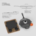 Ver imagem 4 de Kit Churrasco Completo Grill de Ferro Fundido Panela Mineira