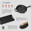 Ver imagem 2 de Kit Churrasco Completo Grill de Ferro Fundido Panela Mineira
