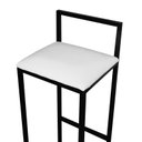 Ver imagem 5 de Banqueta Bistro Industrial Conforto Premium 4Un:Branco