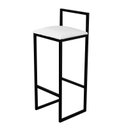 Ver imagem 2 de Banqueta Bistro Industrial Conforto Premium 4Un:Branco