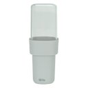 Ver imagem 1 de Porta Escova de Dente com Tampa Acrílico Transparente:Cinza