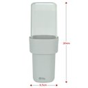 Ver imagem 3 de Porta Escova de Dente com Tampa Acrílico Transparente:Cinza