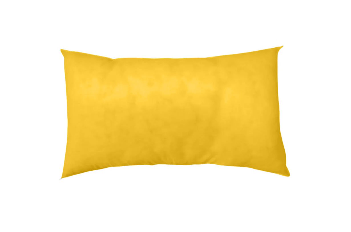 Almofada Baguete Retangular 30x50 Happy Line Decorativa de Oxford Barato Envio Rápido - Amarelo - 1