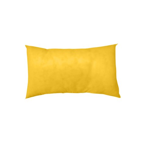Almofada Baguete Retangular 30x50 Happy Line Decorativa de Oxford Barato Envio Rápido - Amarelo