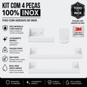 Ver imagem 3 de Kit Acessórios para Banheiro Branco 4 Peças Master Slim Df