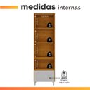 Ver imagem 3 de Armário de Cozinha Paneleiro 2 Portas 1 Gaveta 100% Mdf Lais