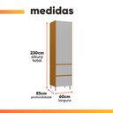 Ver imagem 4 de Armário de Cozinha Paneleiro 2 Portas 1 Gaveta 100% Mdf Lais
